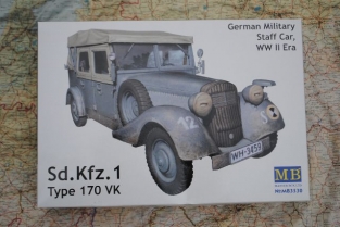 MB3530  Sd.Kfz.1 Type 170VK German Militairy Staff Car Vehicle